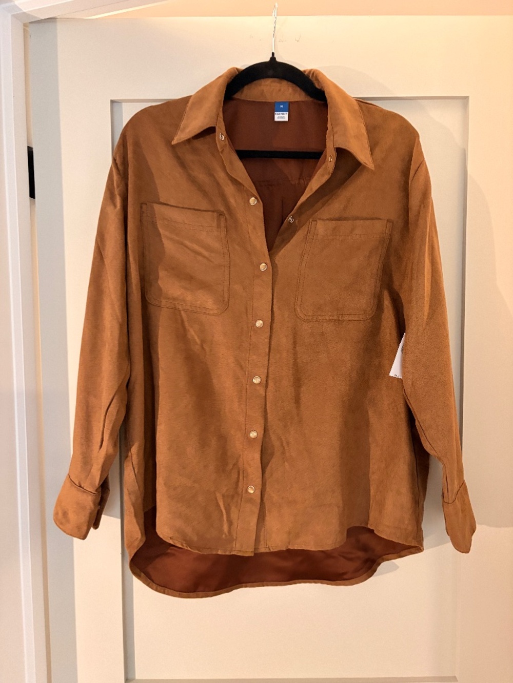 Brown Suade Button Down